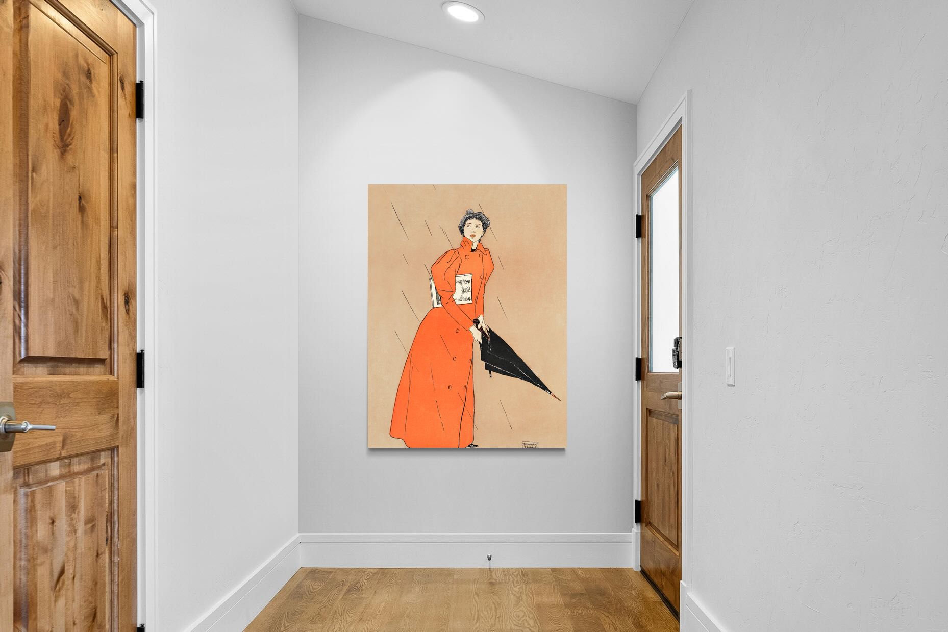 Pixalot Woman Holding Umbrella