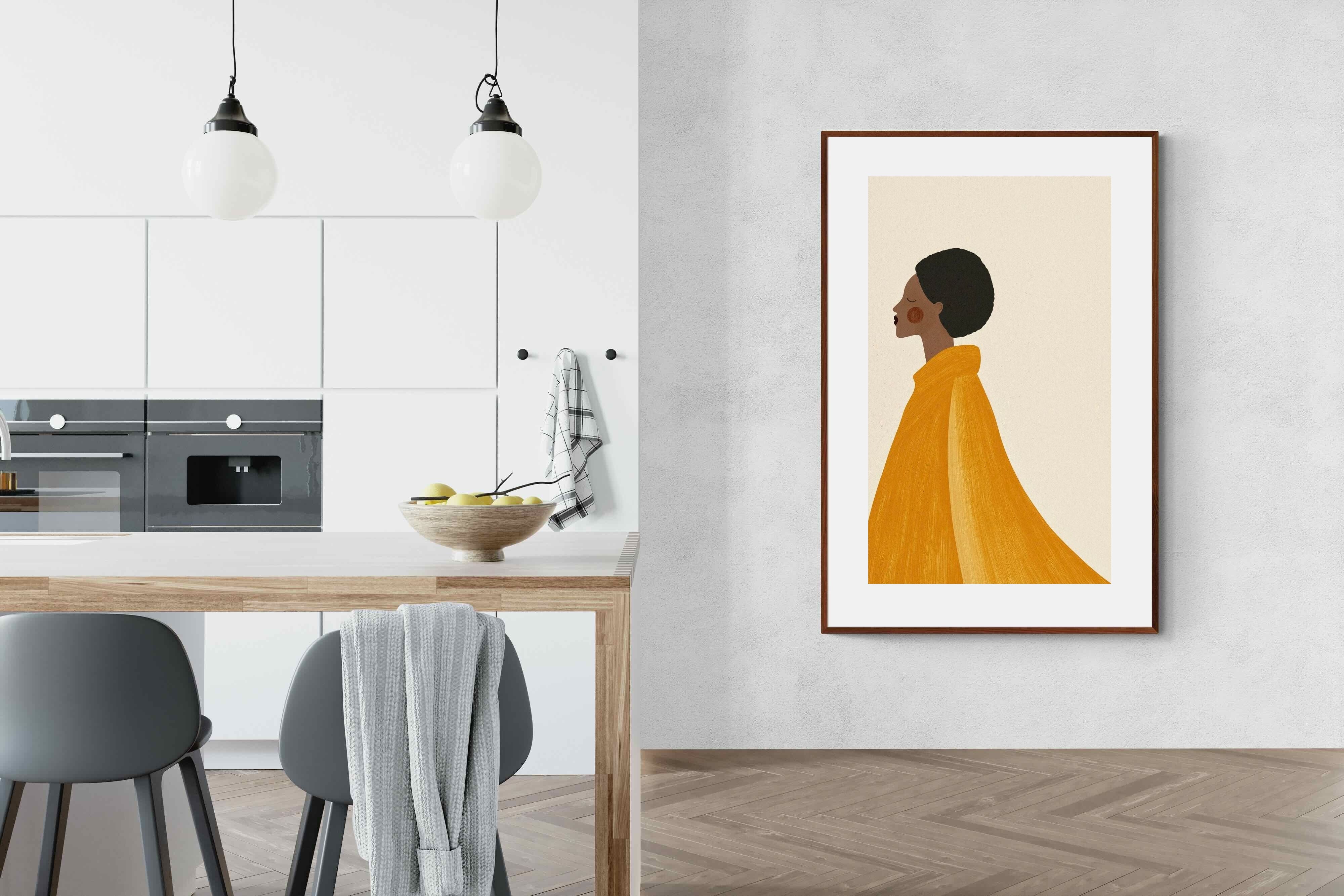 Pixalot Woman In Yellow Cape