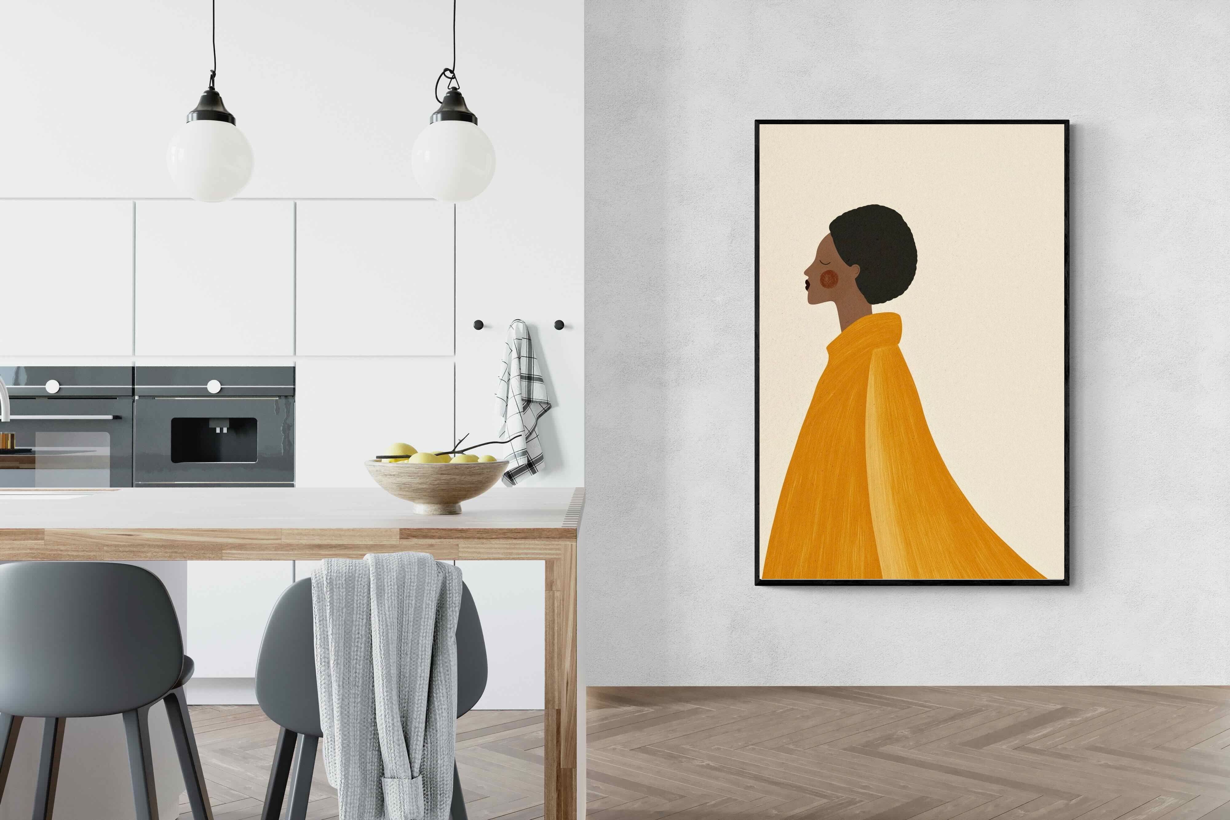 Pixalot Woman In Yellow Cape