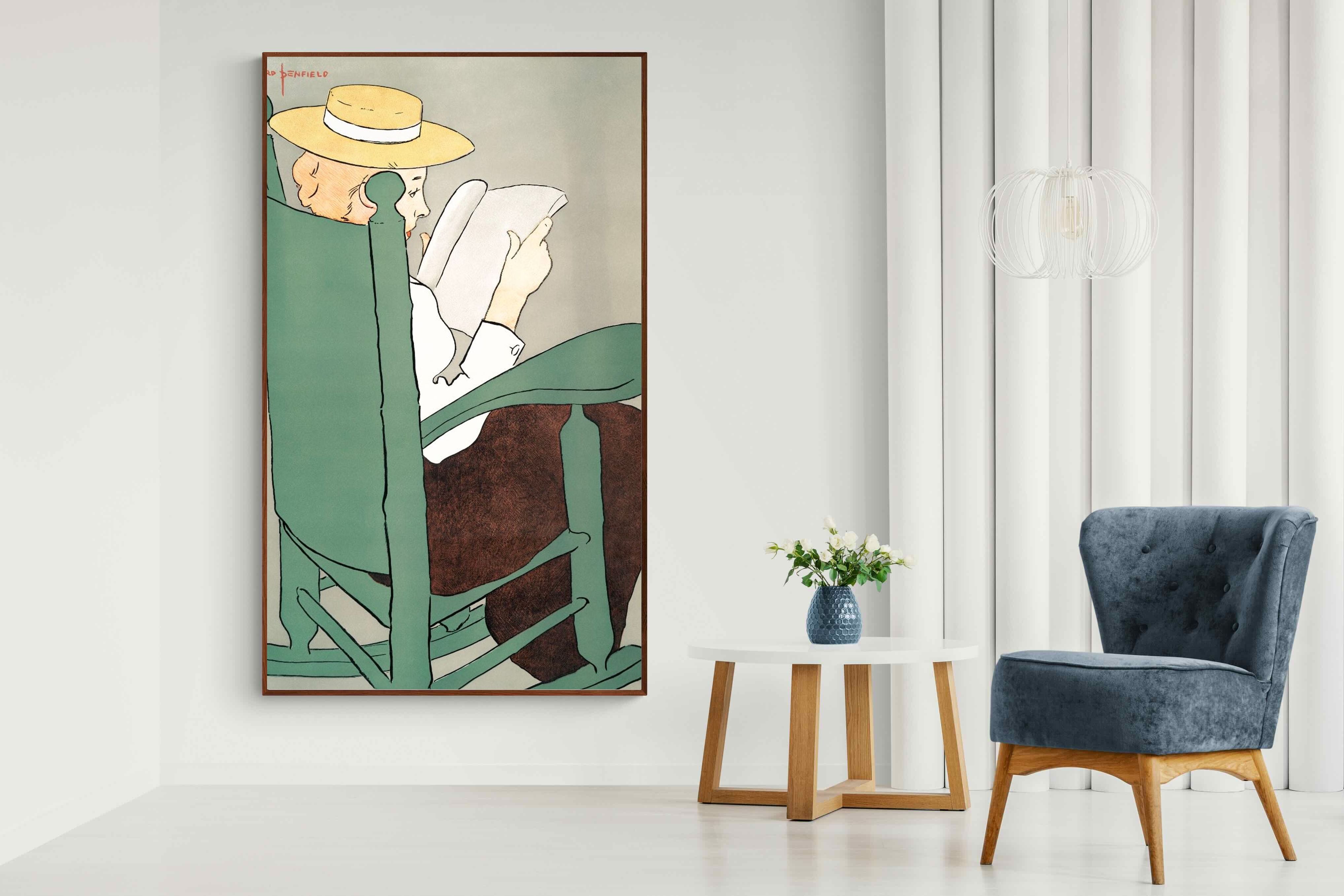 Pixalot Woman Reading in a Rocking Chair