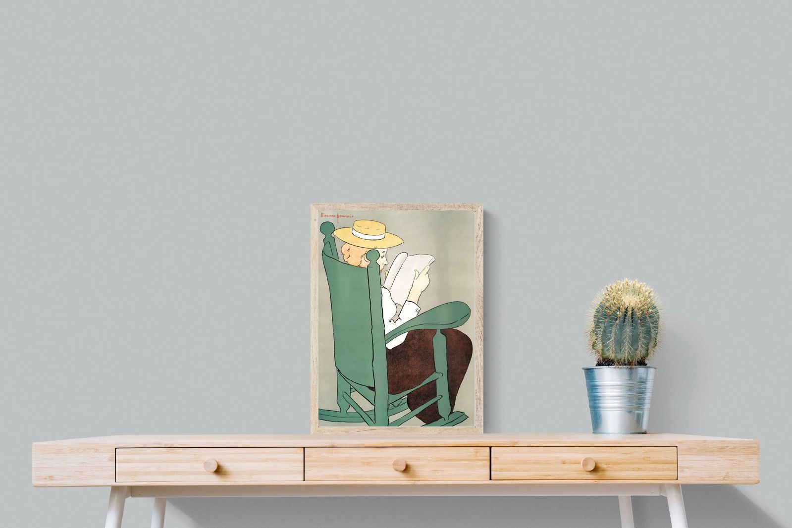 Pixalot Woman Reading in a Rocking Chair