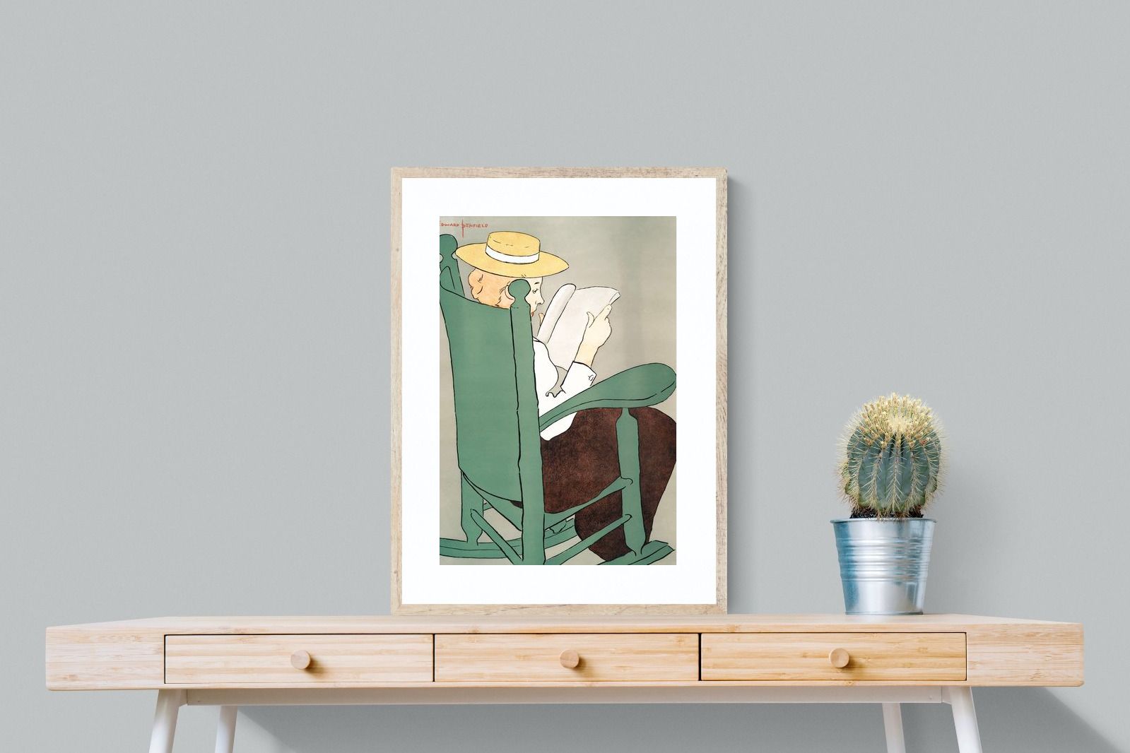 Pixalot Woman Reading in a Rocking Chair