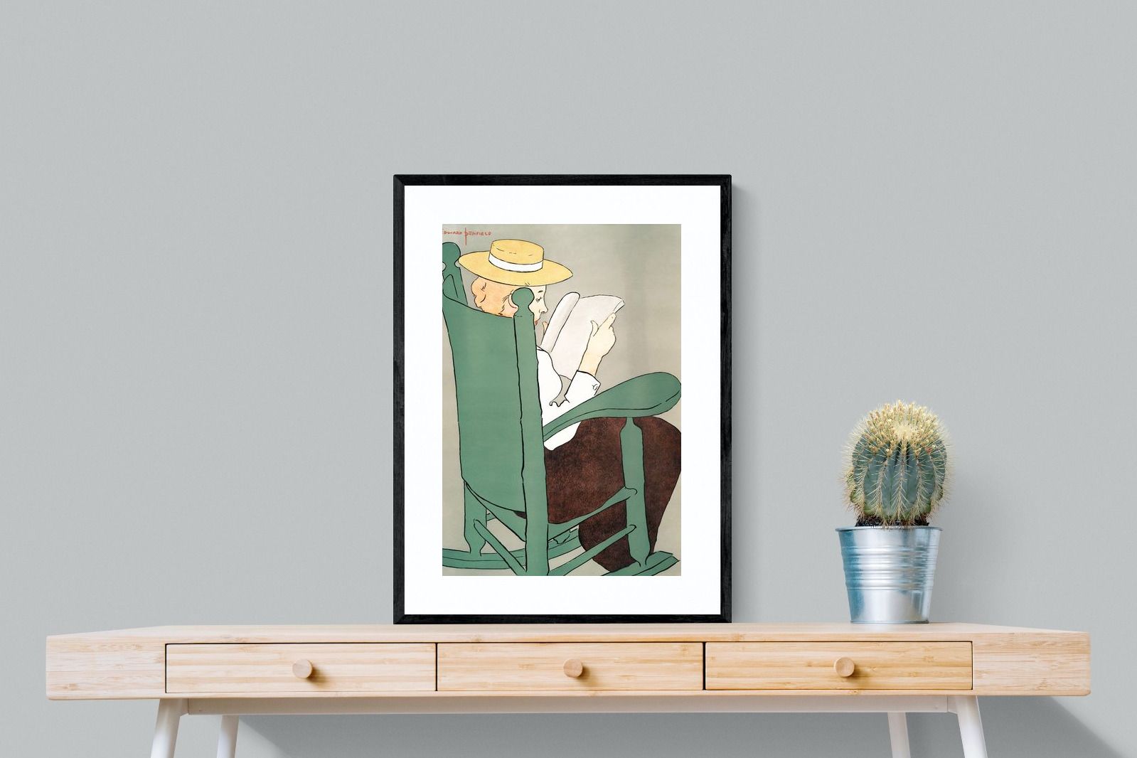 Pixalot Woman Reading in a Rocking Chair