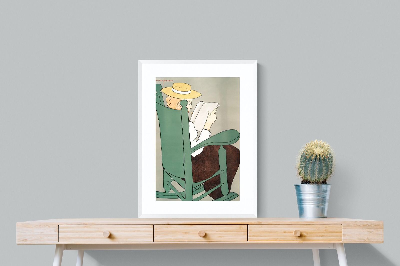 Pixalot Woman Reading in a Rocking Chair