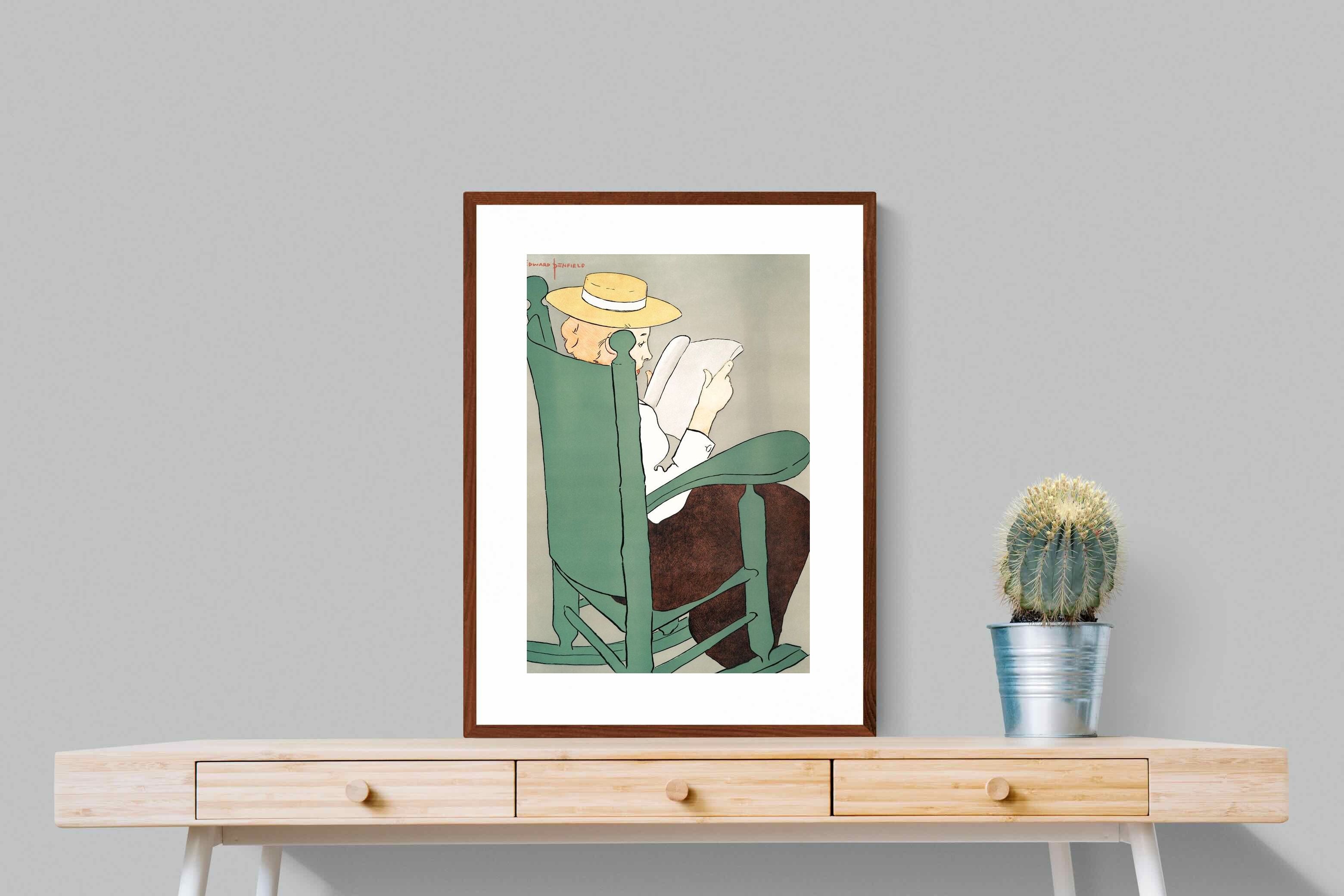 Pixalot Woman Reading in a Rocking Chair