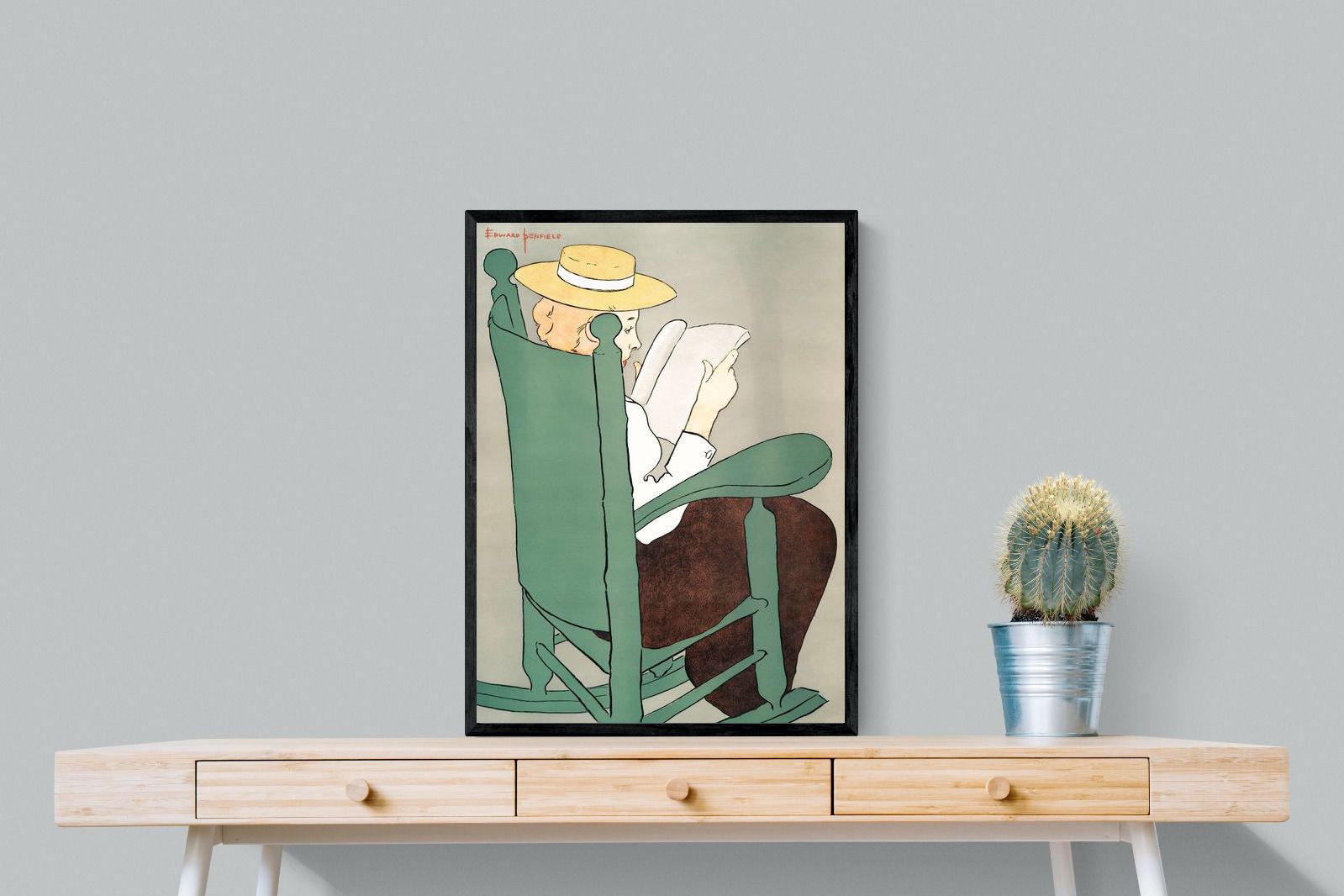 Pixalot Woman Reading in a Rocking Chair