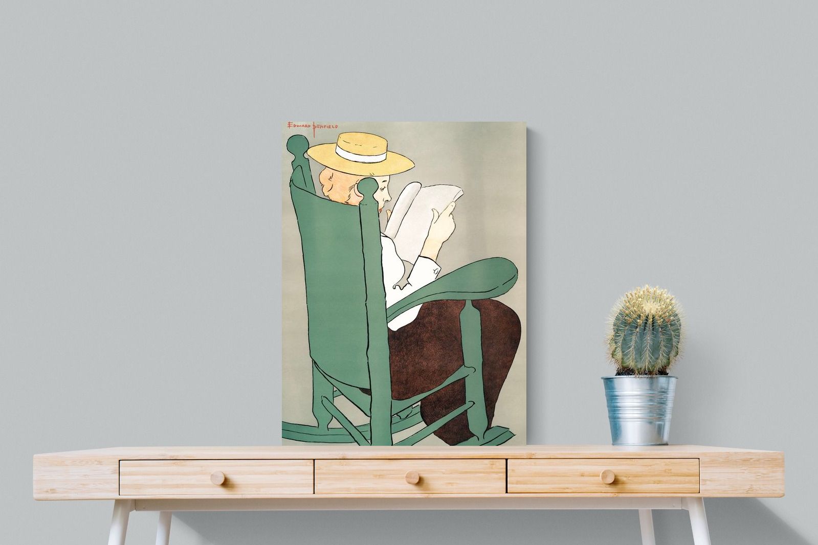 Pixalot Woman Reading in a Rocking Chair