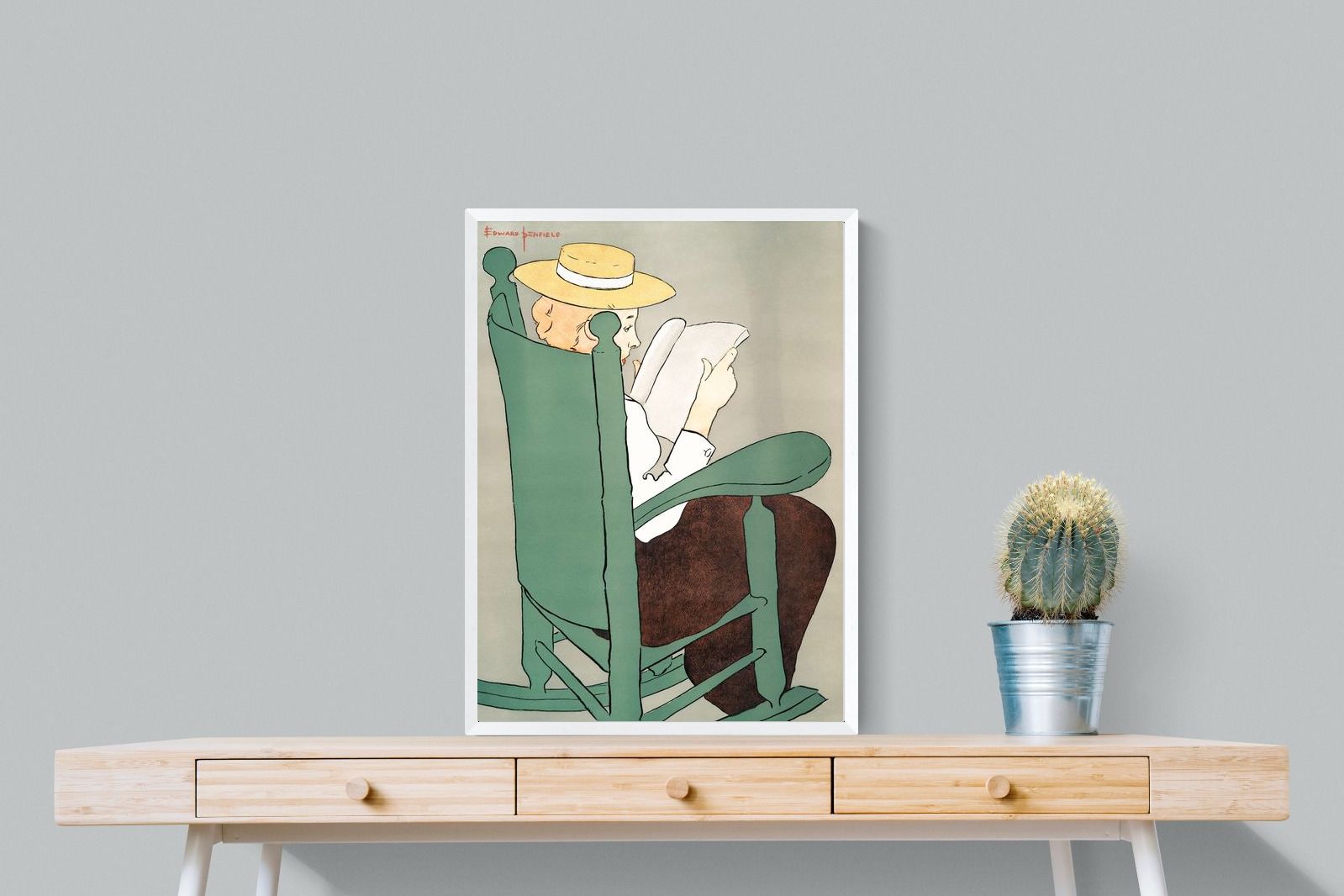 Pixalot Woman Reading in a Rocking Chair