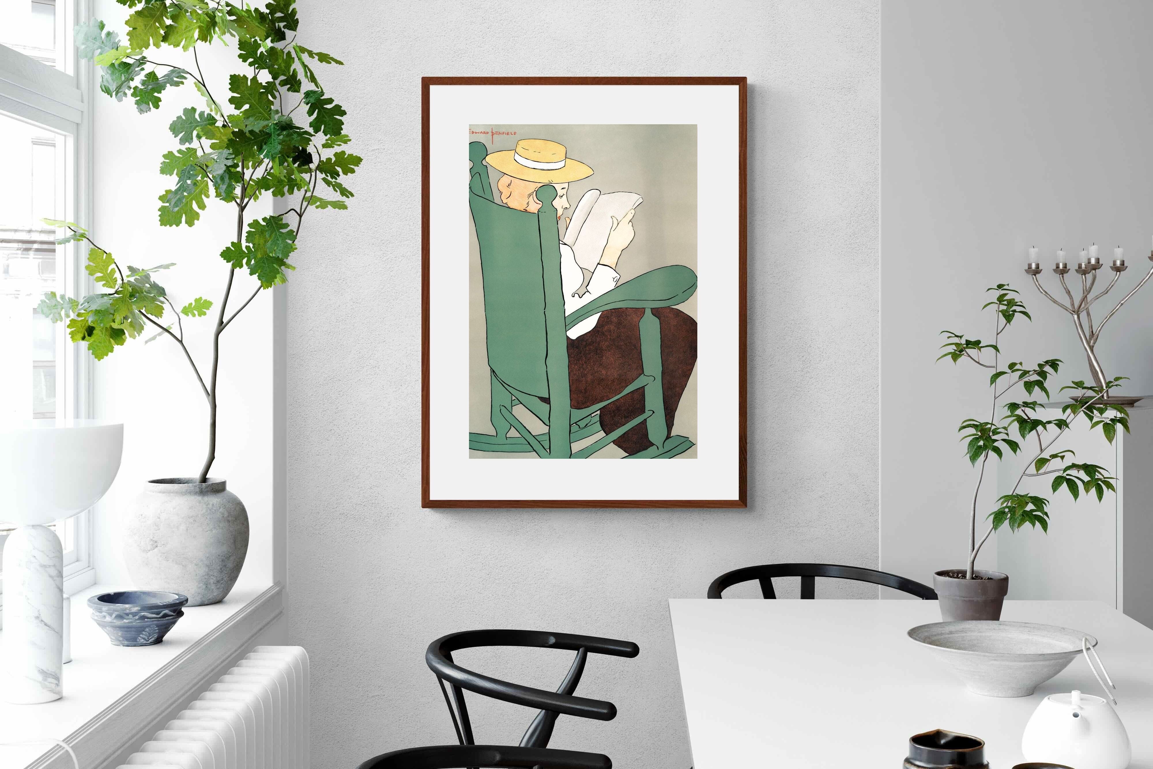 Pixalot Woman Reading in a Rocking Chair