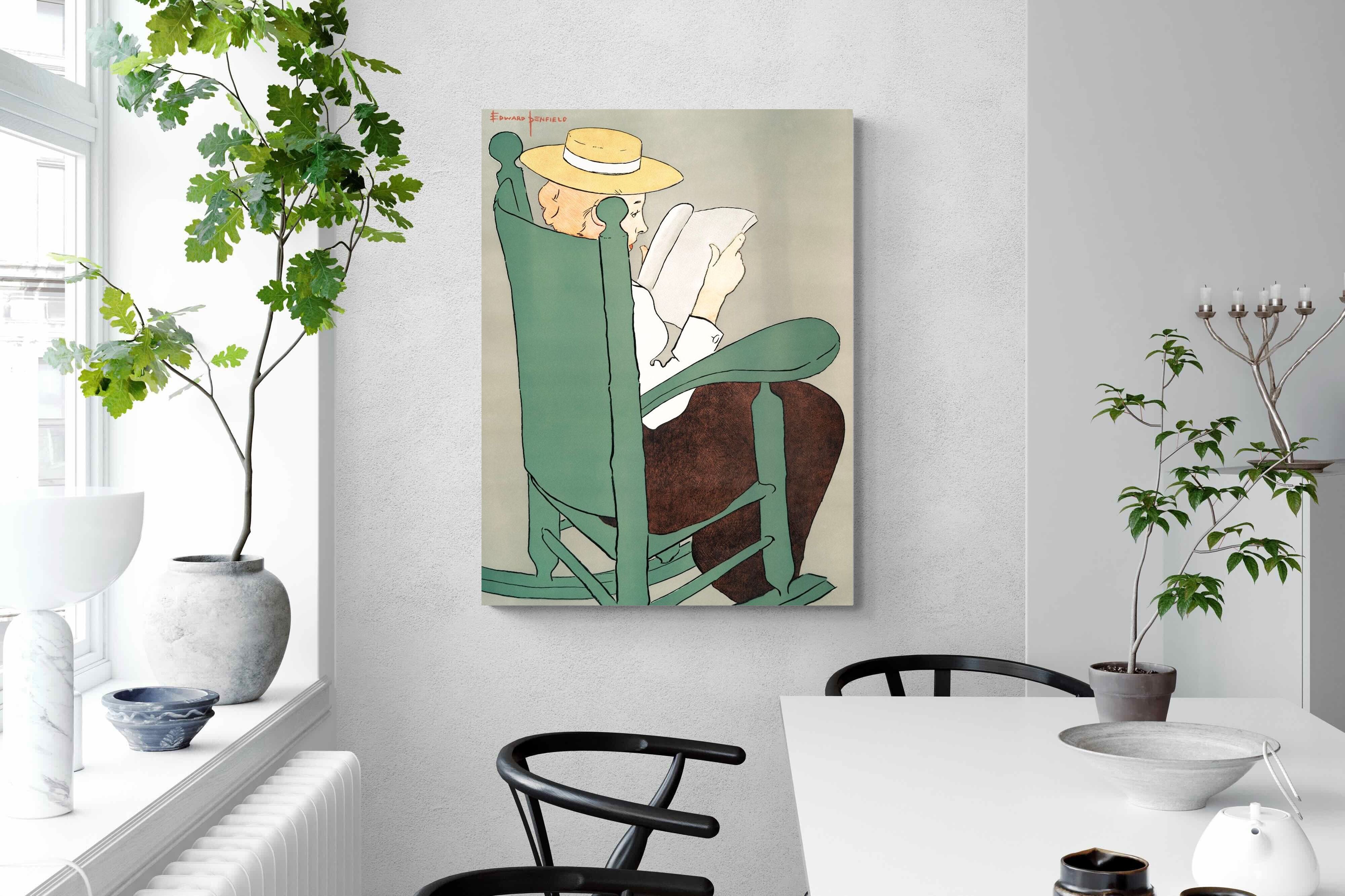 Pixalot Woman Reading in a Rocking Chair