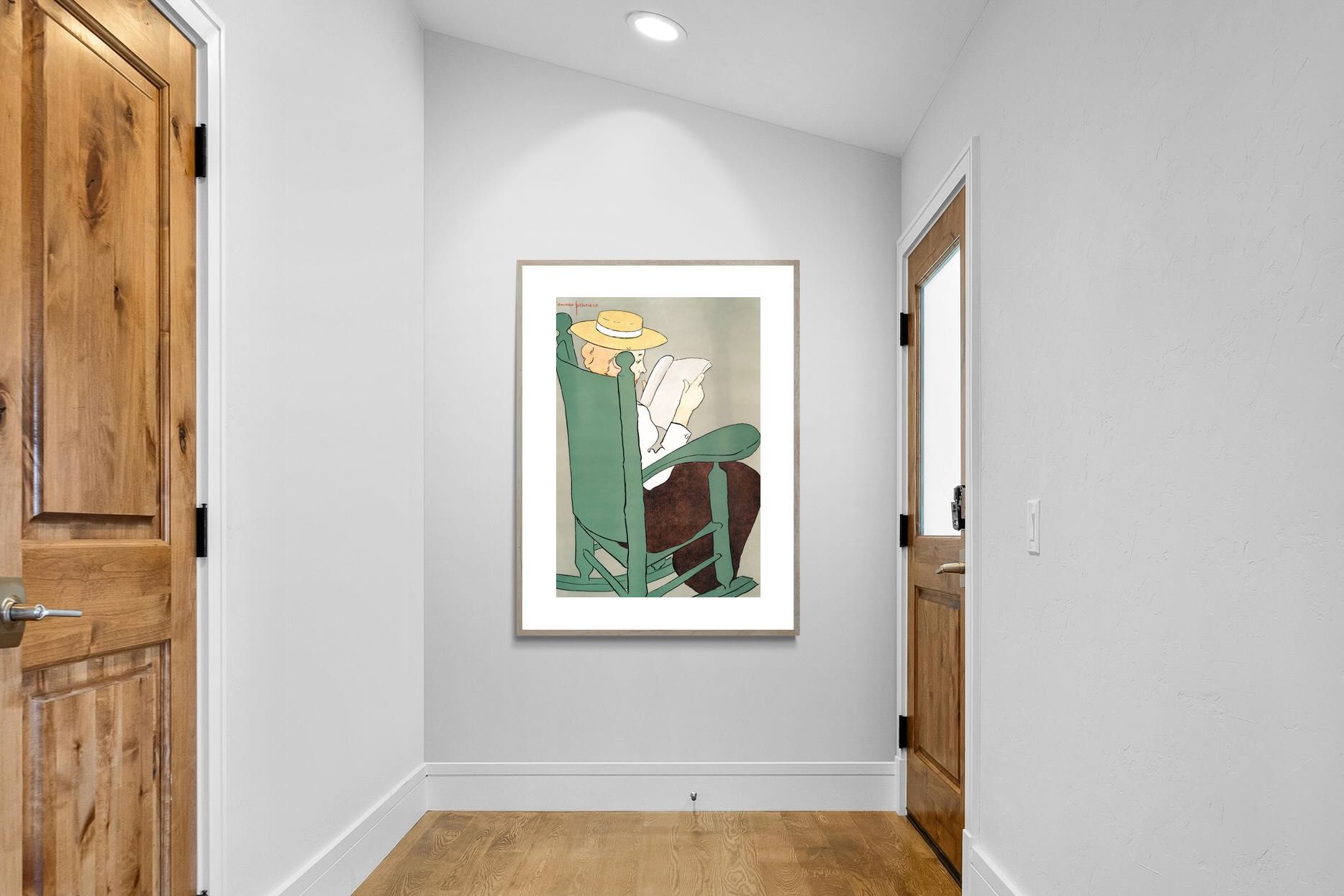 Pixalot Woman Reading in a Rocking Chair