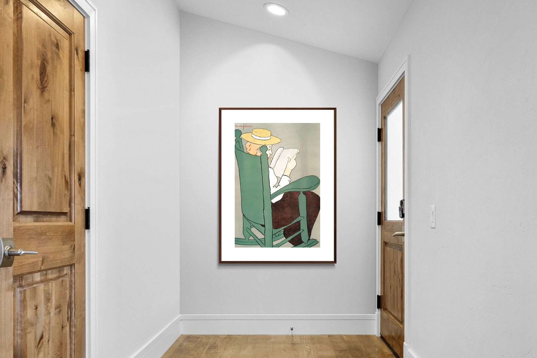 Pixalot Woman Reading in a Rocking Chair