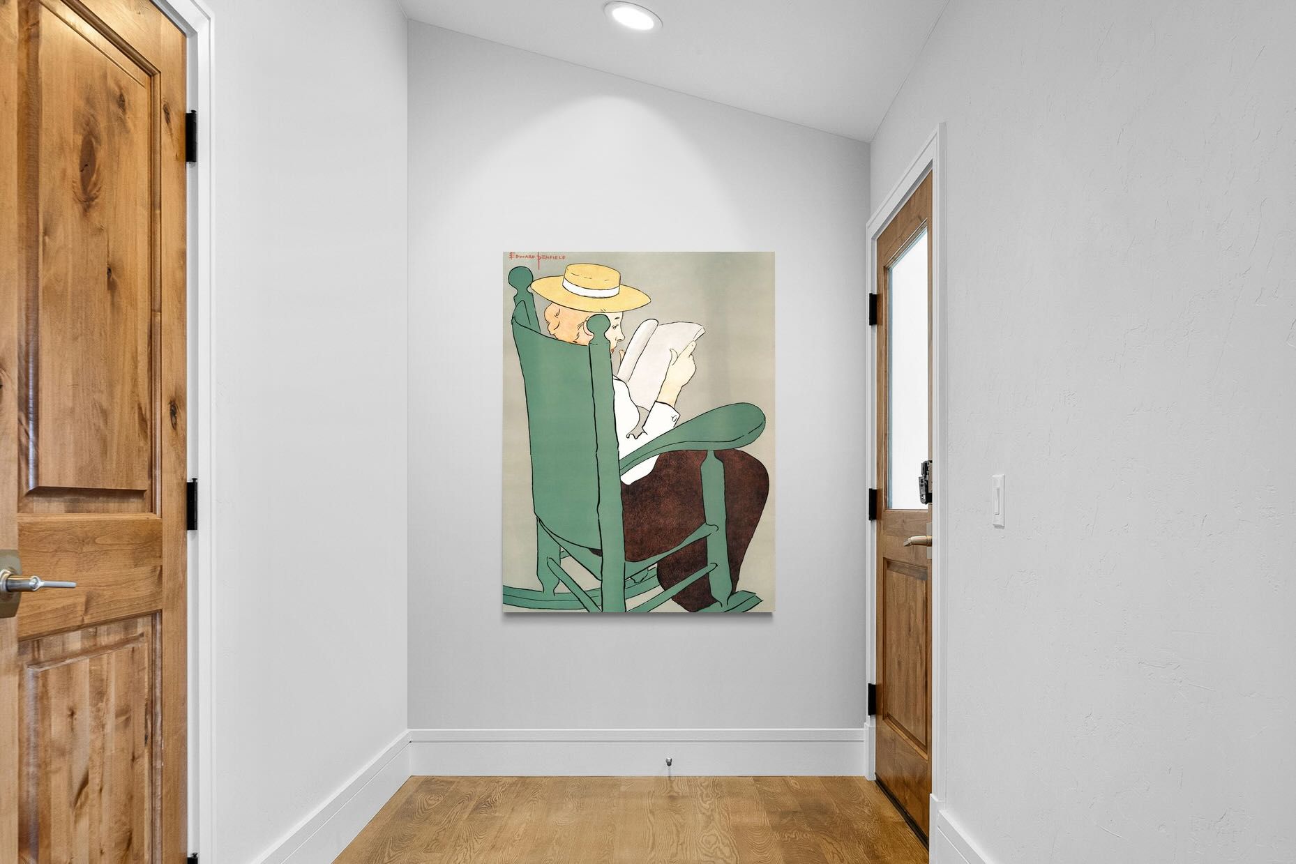 Pixalot Woman Reading in a Rocking Chair