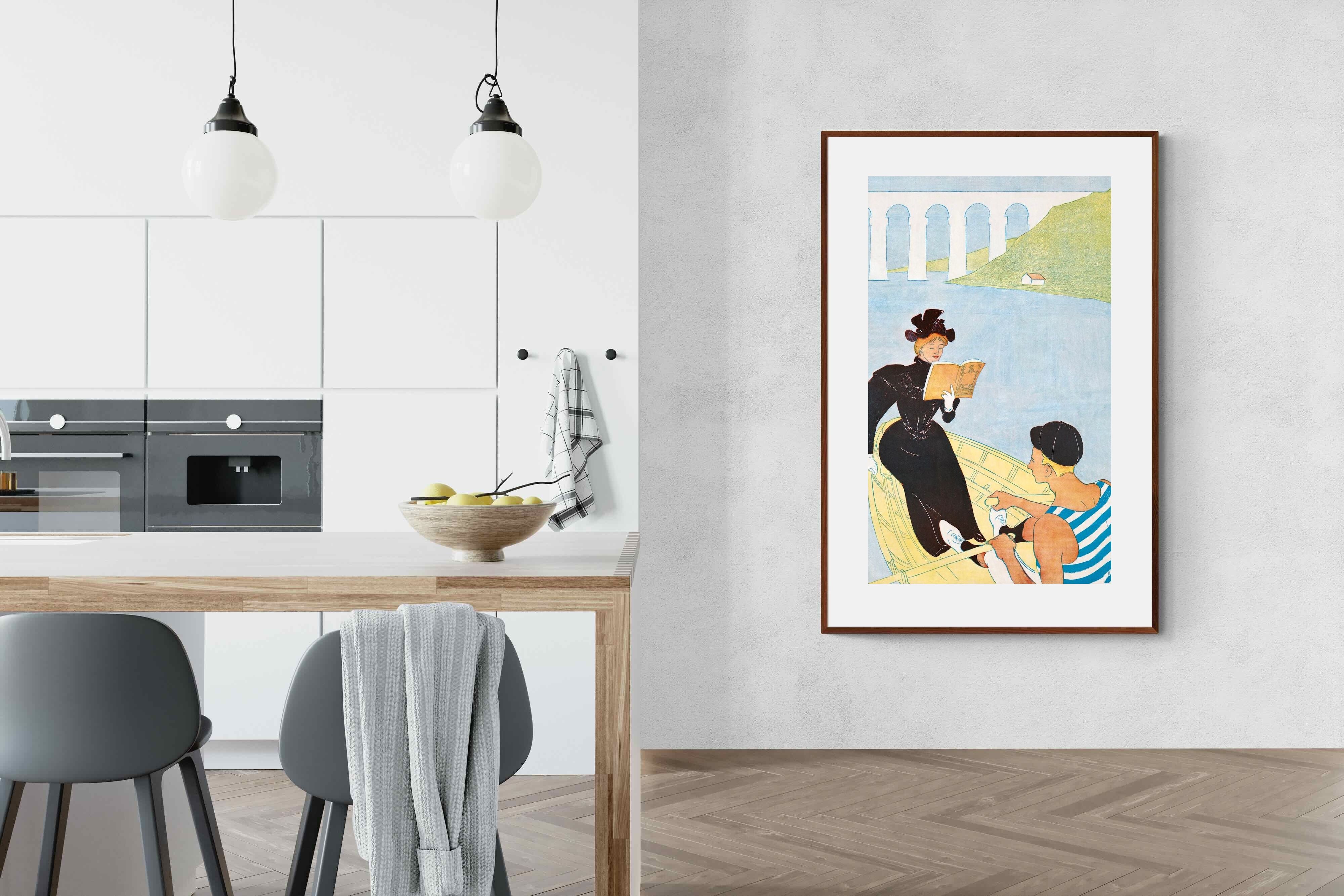 Pixalot ® Woman Reading in a Row Boat