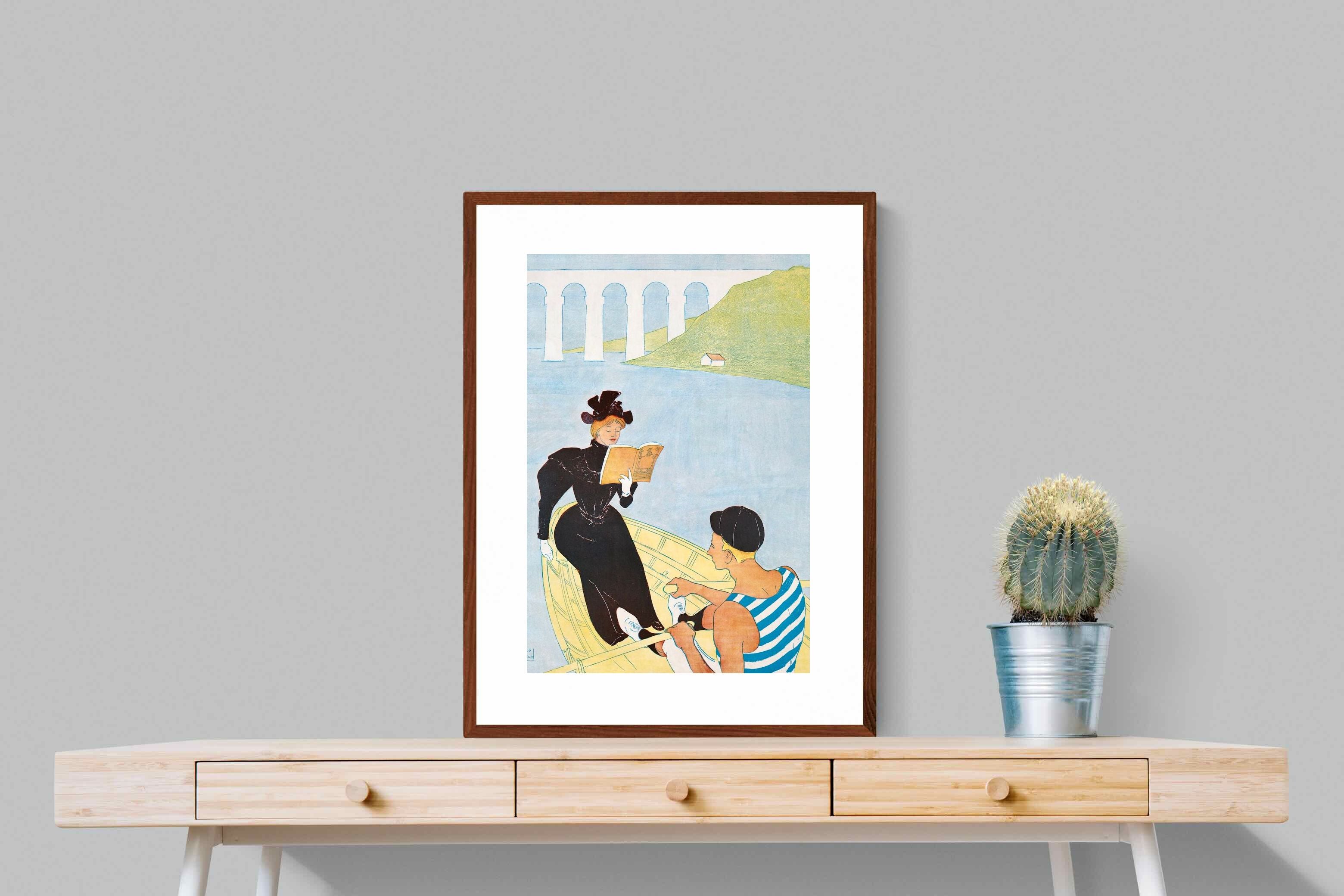 Pixalot ® Woman Reading in a Row Boat