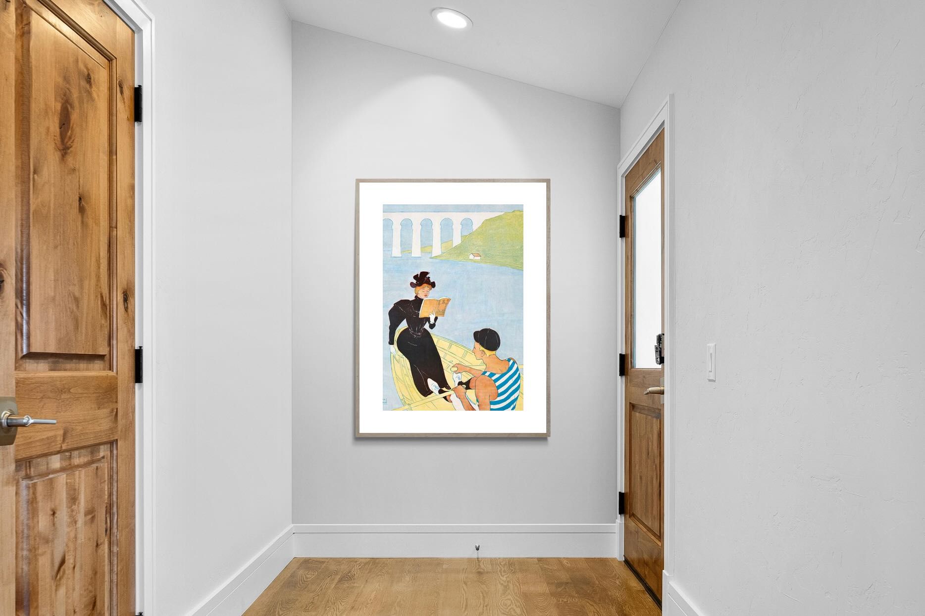Pixalot Woman Reading in a Row Boat