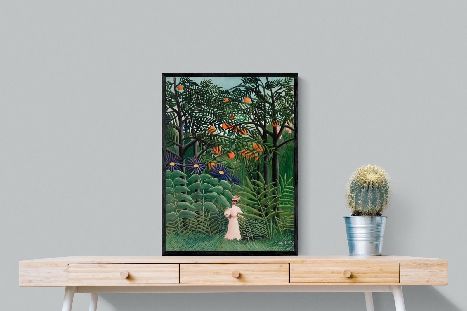Pixalot Woman Walking in an Exotic Forest