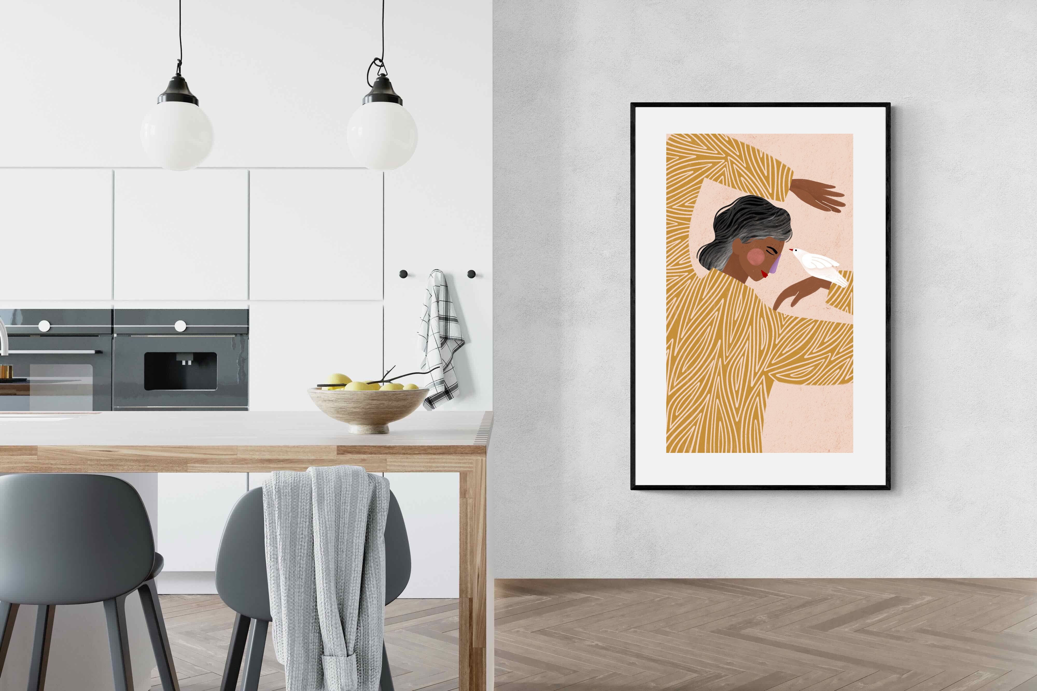 Pixalot Woman With A Bird