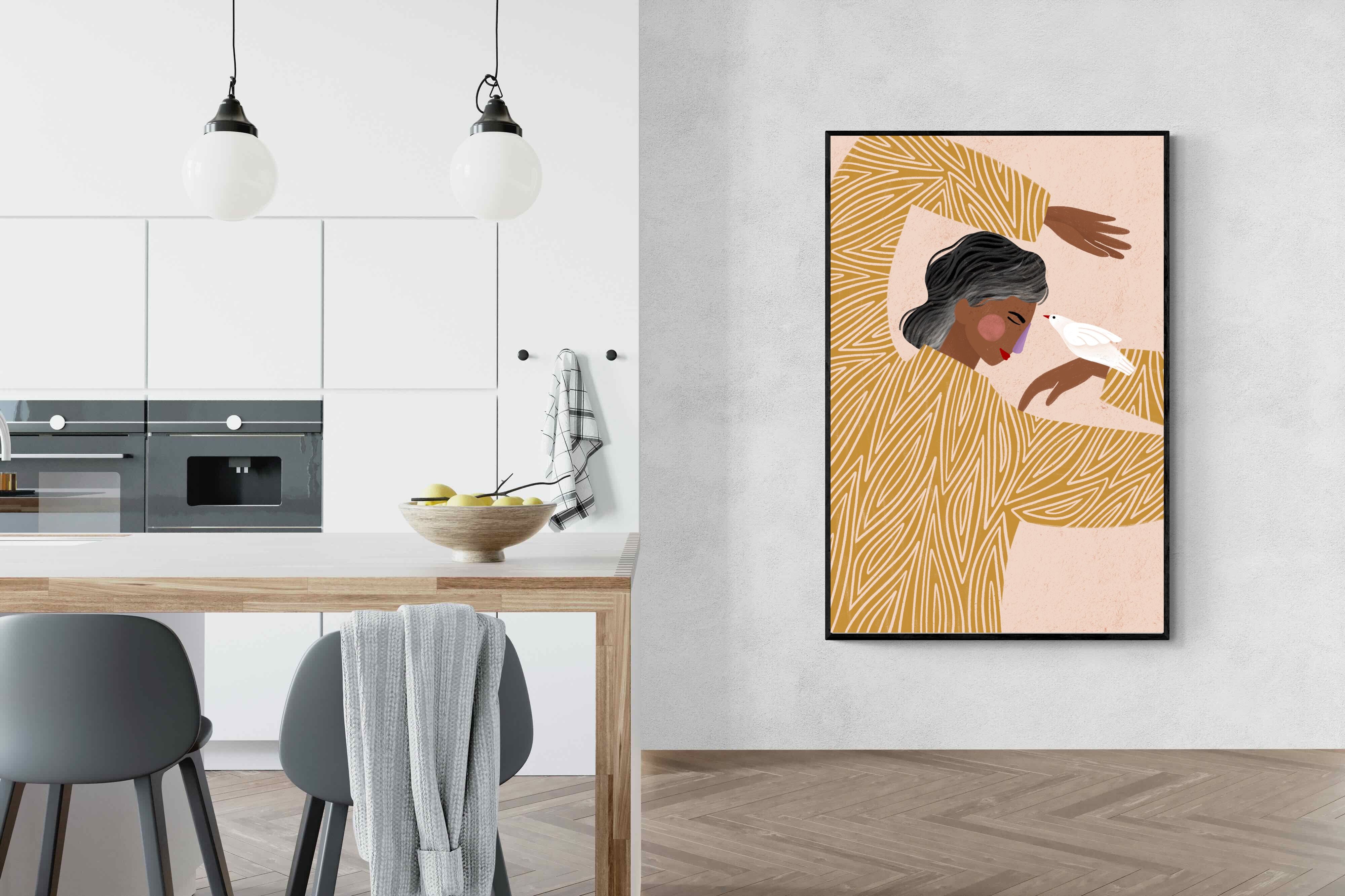 Pixalot Woman With A Bird