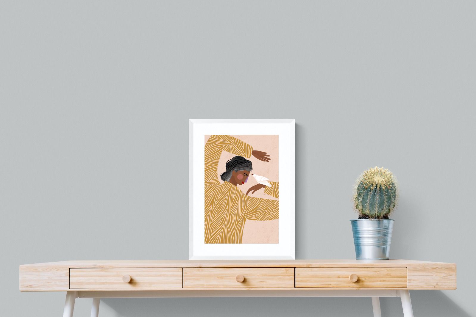Pixalot Woman With A Bird