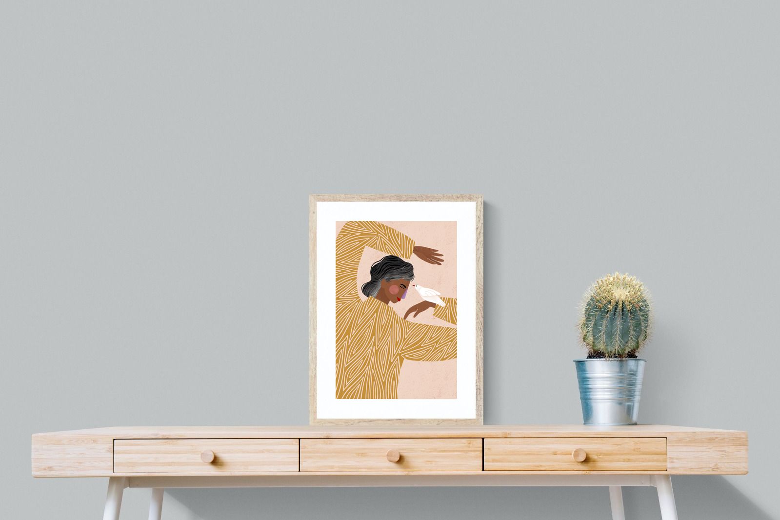 Pixalot Woman With A Bird