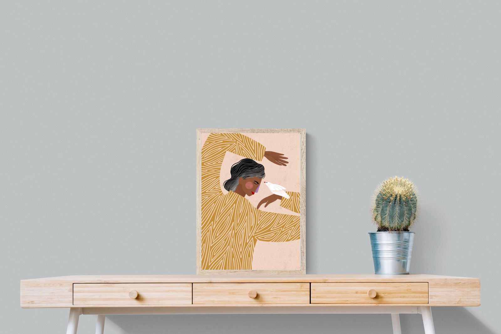 Pixalot Woman With A Bird