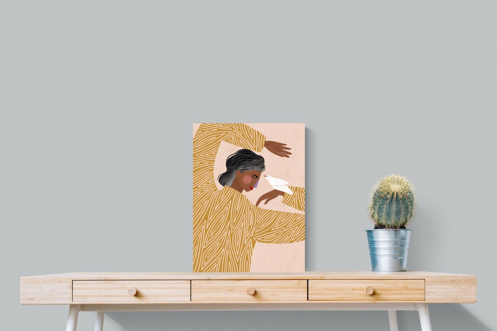 Pixalot Woman With A Bird