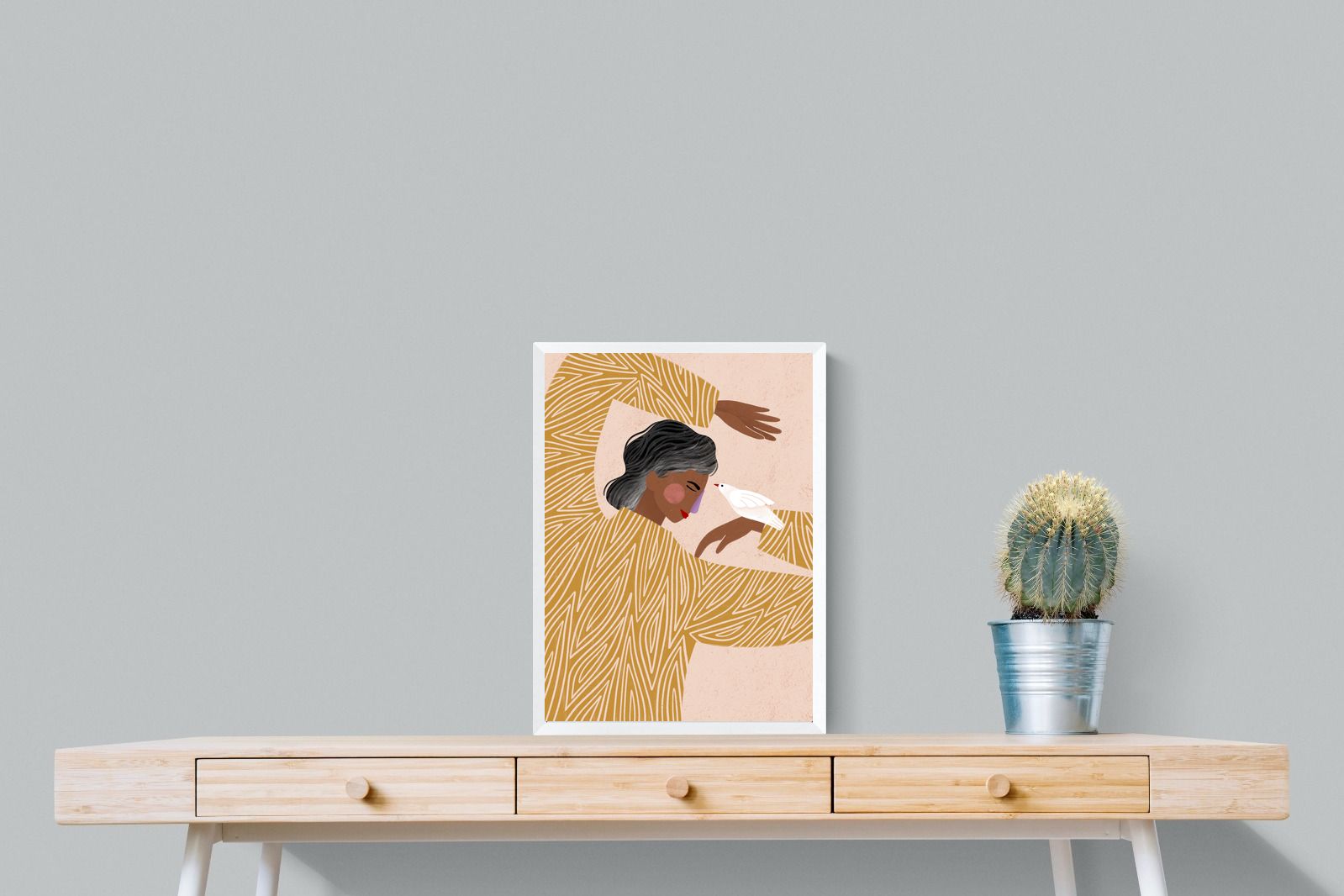 Pixalot Woman With A Bird