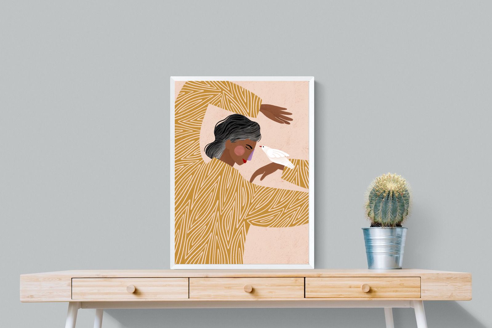 Pixalot Woman With A Bird