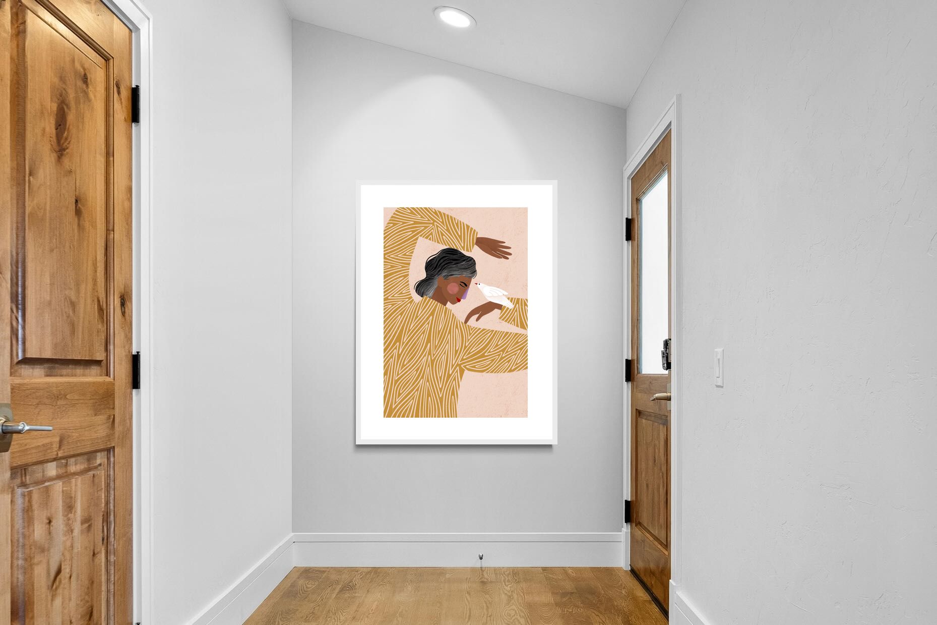 Pixalot Woman With A Bird