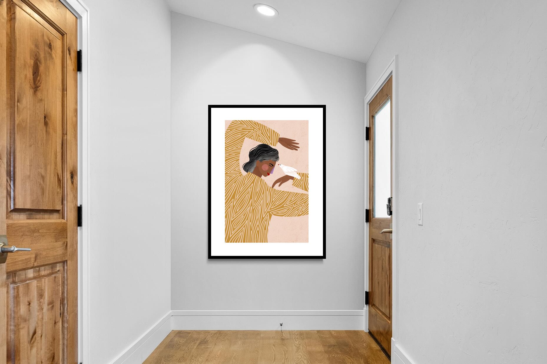 Pixalot Woman With A Bird