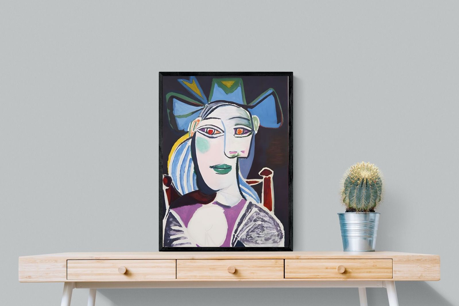 Pixalot Woman with Blue Bow