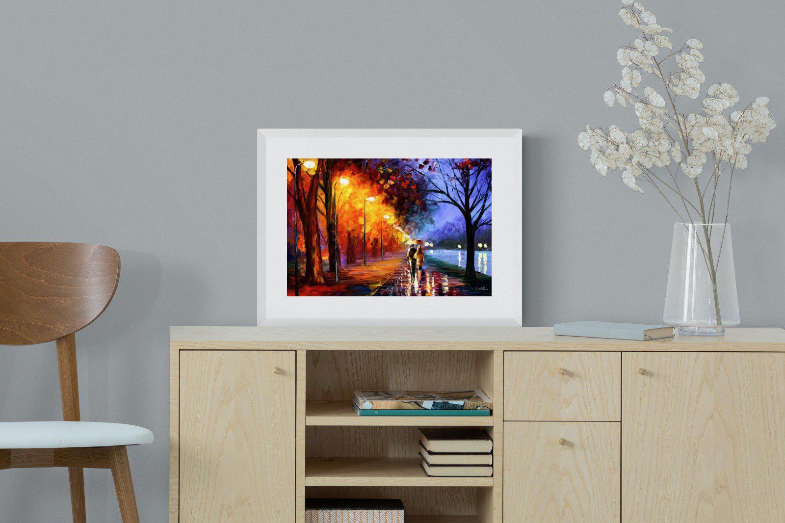 Alley By The Lake-Wall_Art-60 x 45cm-Framed Print-White-Pixalot