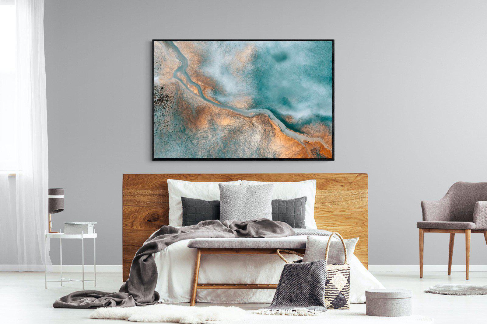 Art By Nature-Wall_Art-150 x 100cm-Mounted Canvas-Black-Pixalot