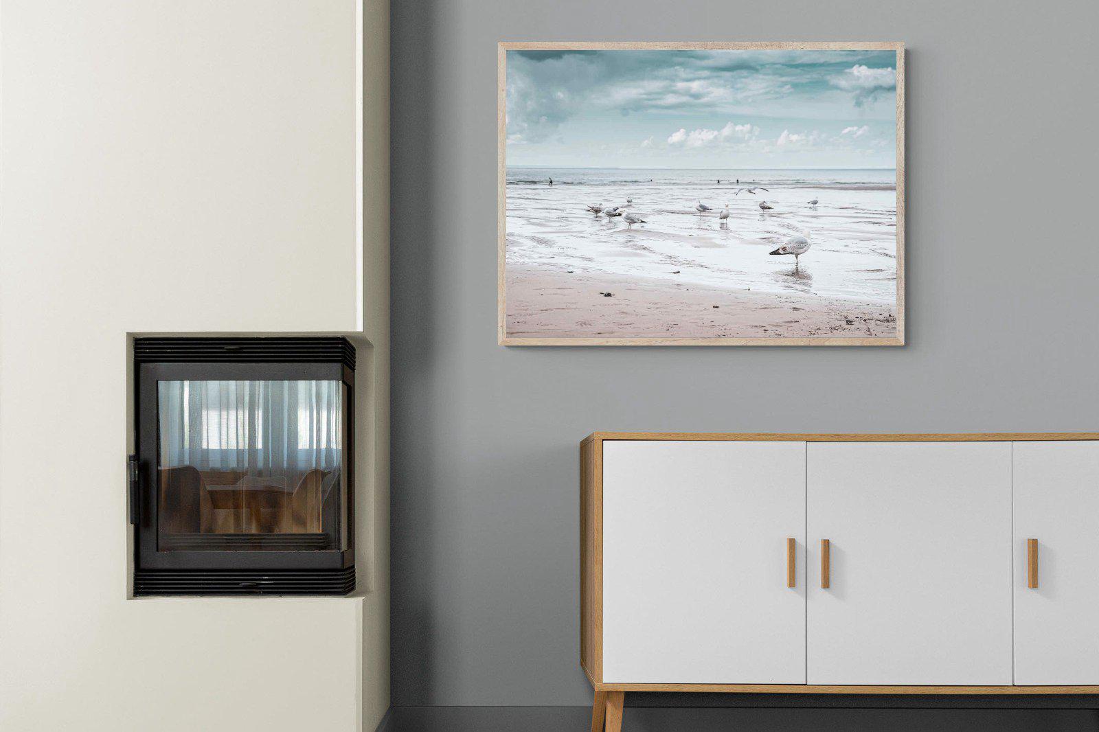 Atlantic Beach-Wall_Art-100 x 75cm-Mounted Canvas-Wood-Pixalot