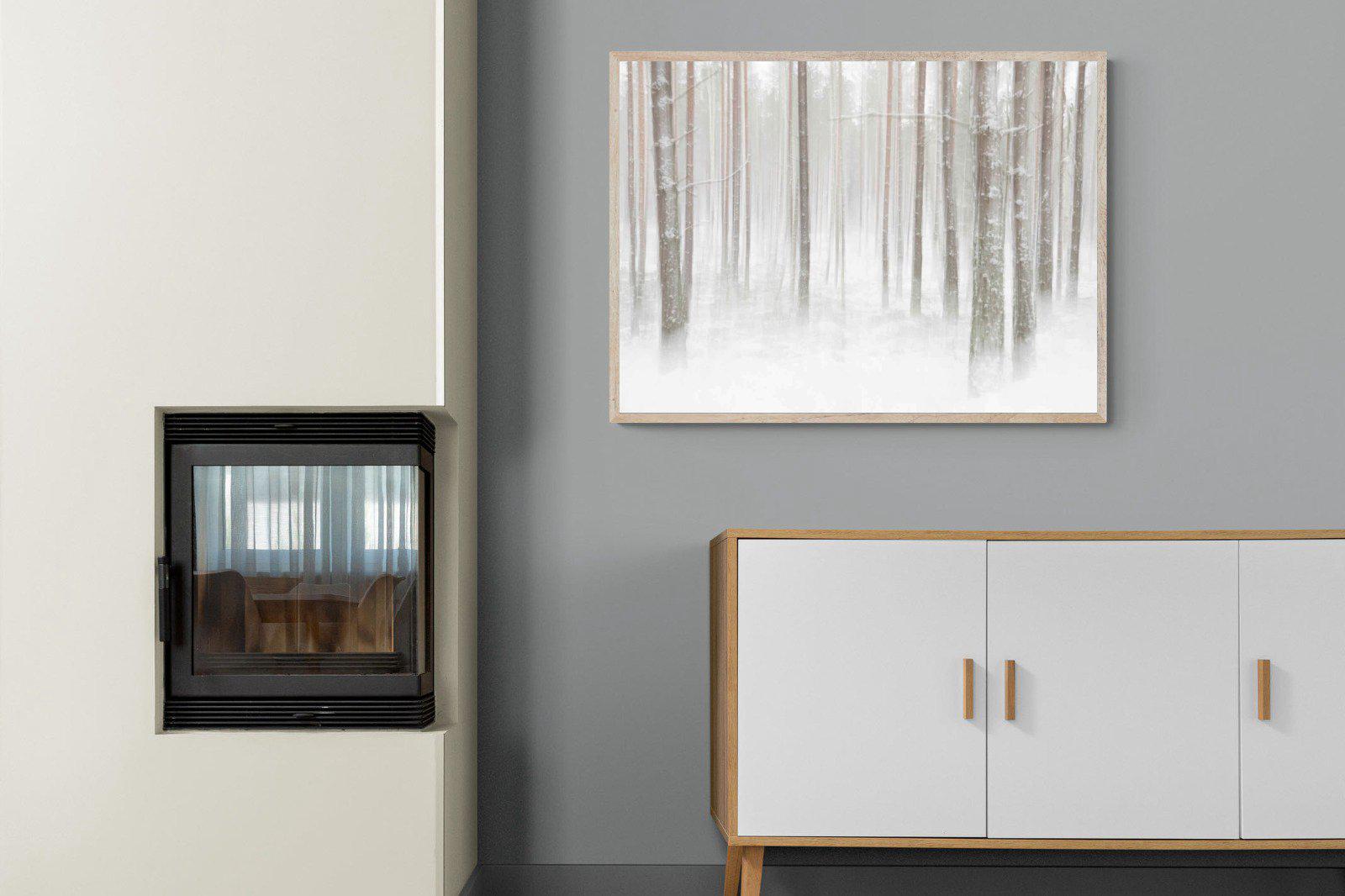 Birch Forest-Wall_Art-100 x 75cm-Mounted Canvas-Wood-Pixalot