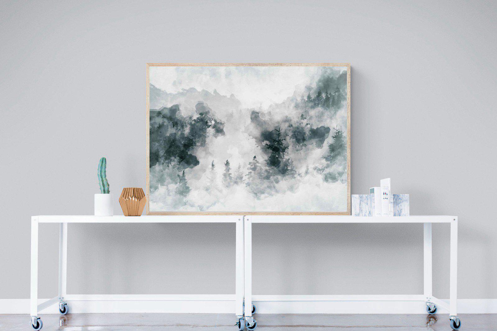 Birch Trees-Wall_Art-120 x 90cm-Mounted Canvas-Wood-Pixalot