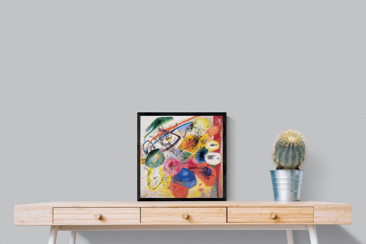 Black Lines-Wall_Art-50 x 50cm-Mounted Canvas-Black-Pixalot