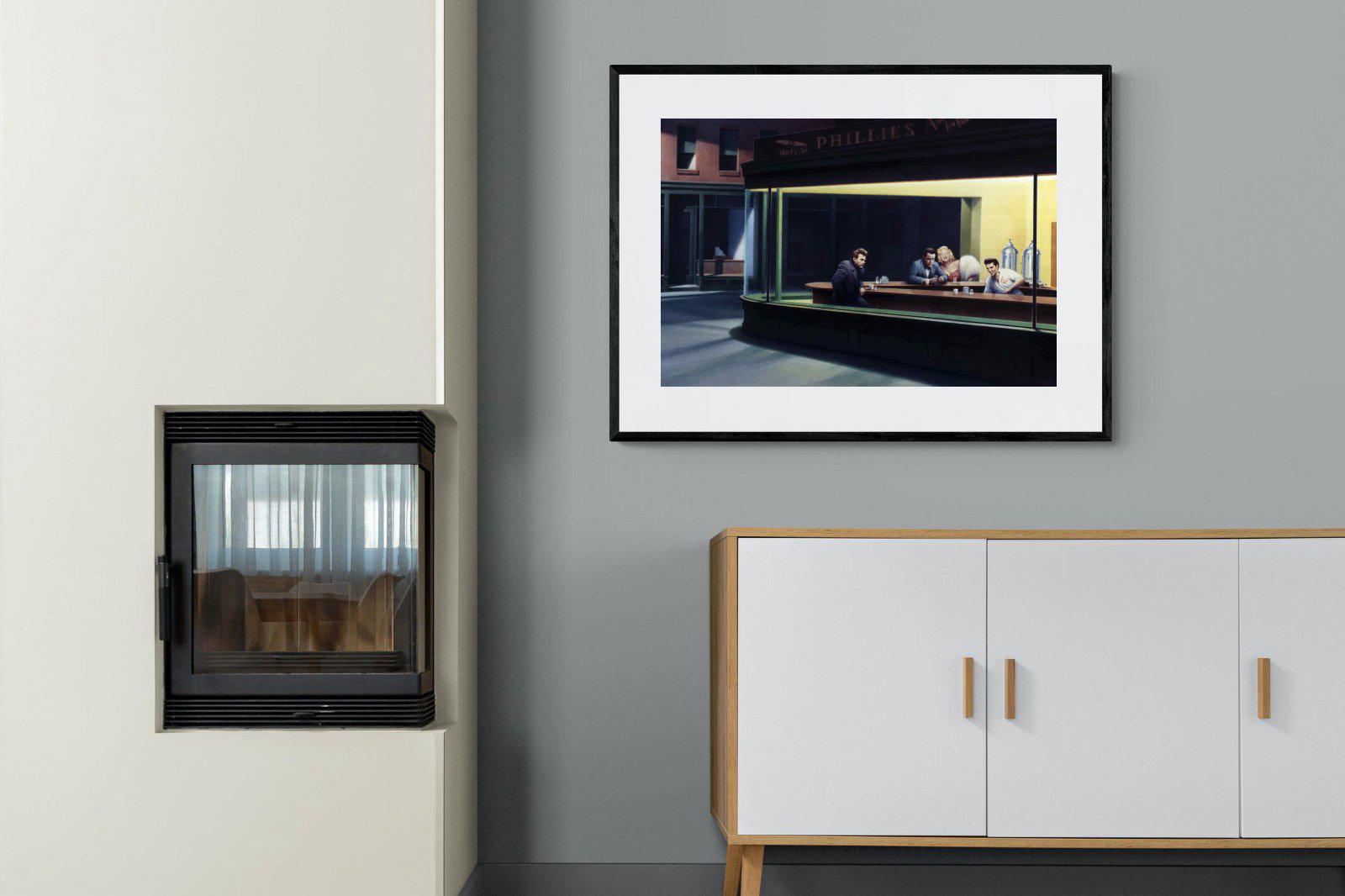 Boulevard of Broken Dreams-Wall_Art-100 x 75cm-Framed Print-Black-Pixalot