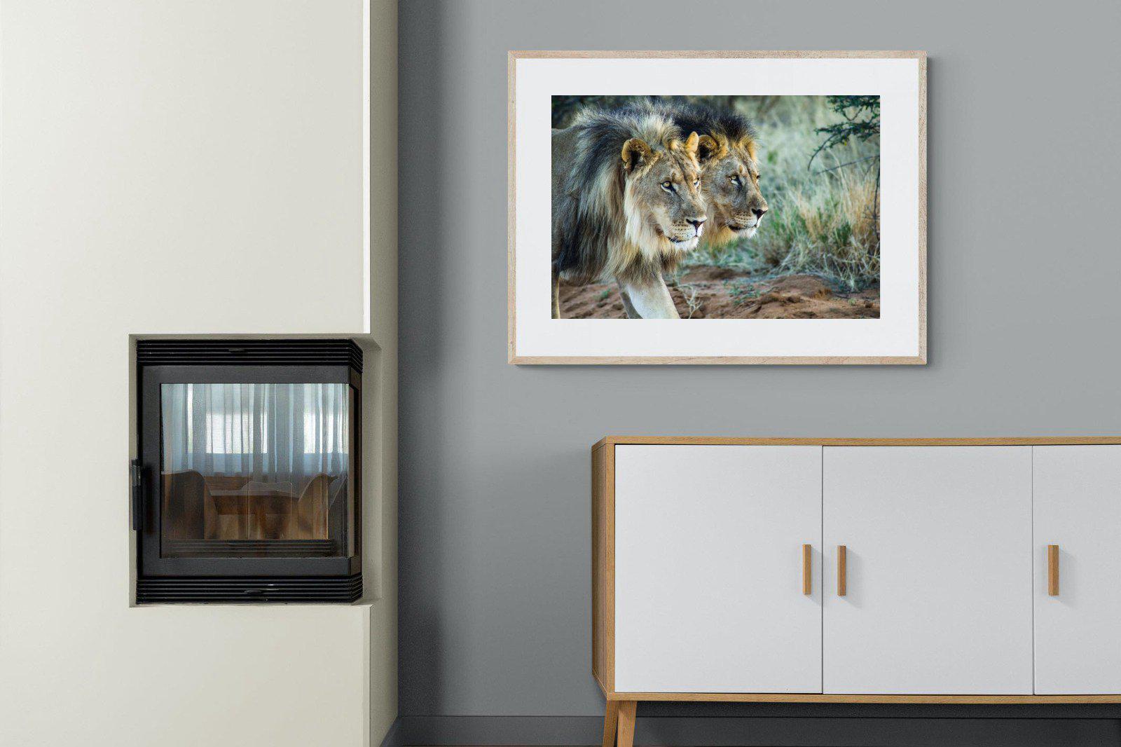 Brothers in Arms-Wall_Art-100 x 75cm-Framed Print-Wood-Pixalot