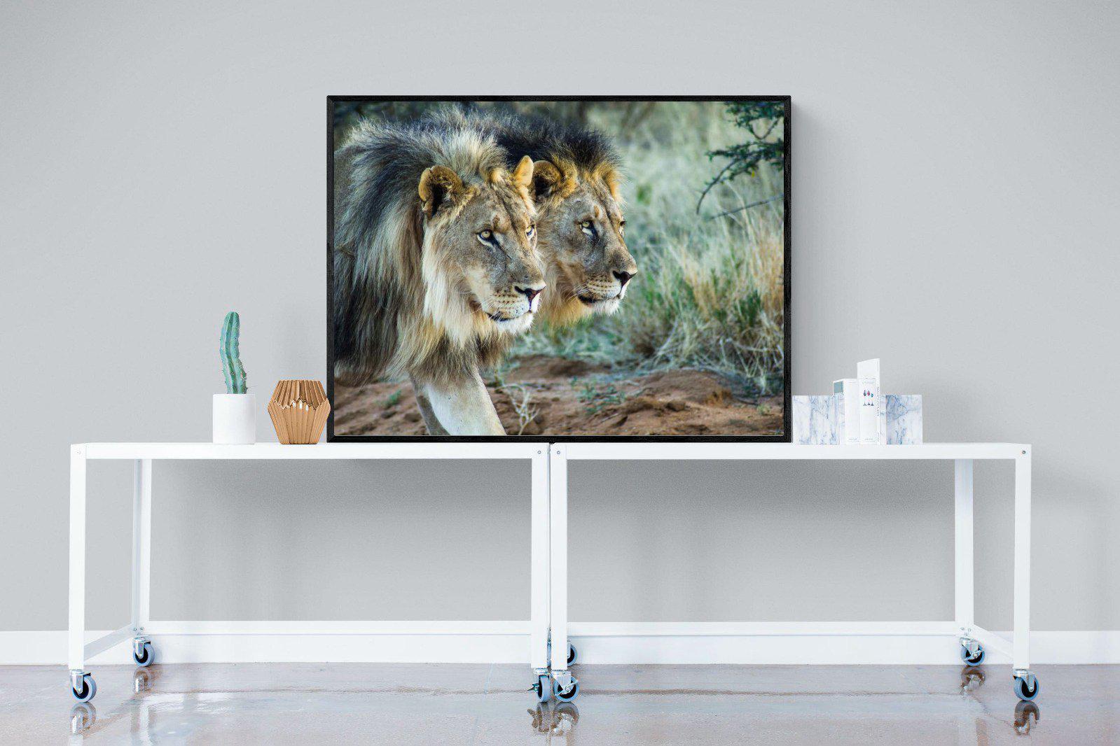 Brothers in Arms-Wall_Art-120 x 90cm-Mounted Canvas-Black-Pixalot