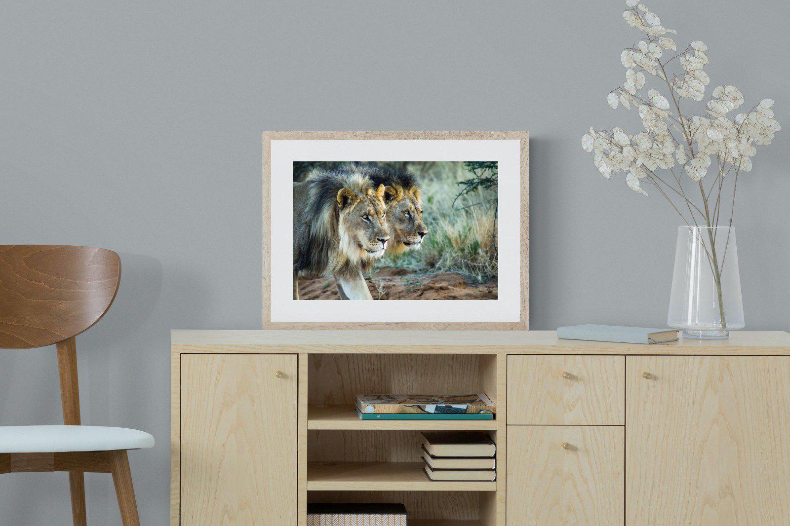 Brothers in Arms-Wall_Art-60 x 45cm-Framed Print-Wood-Pixalot