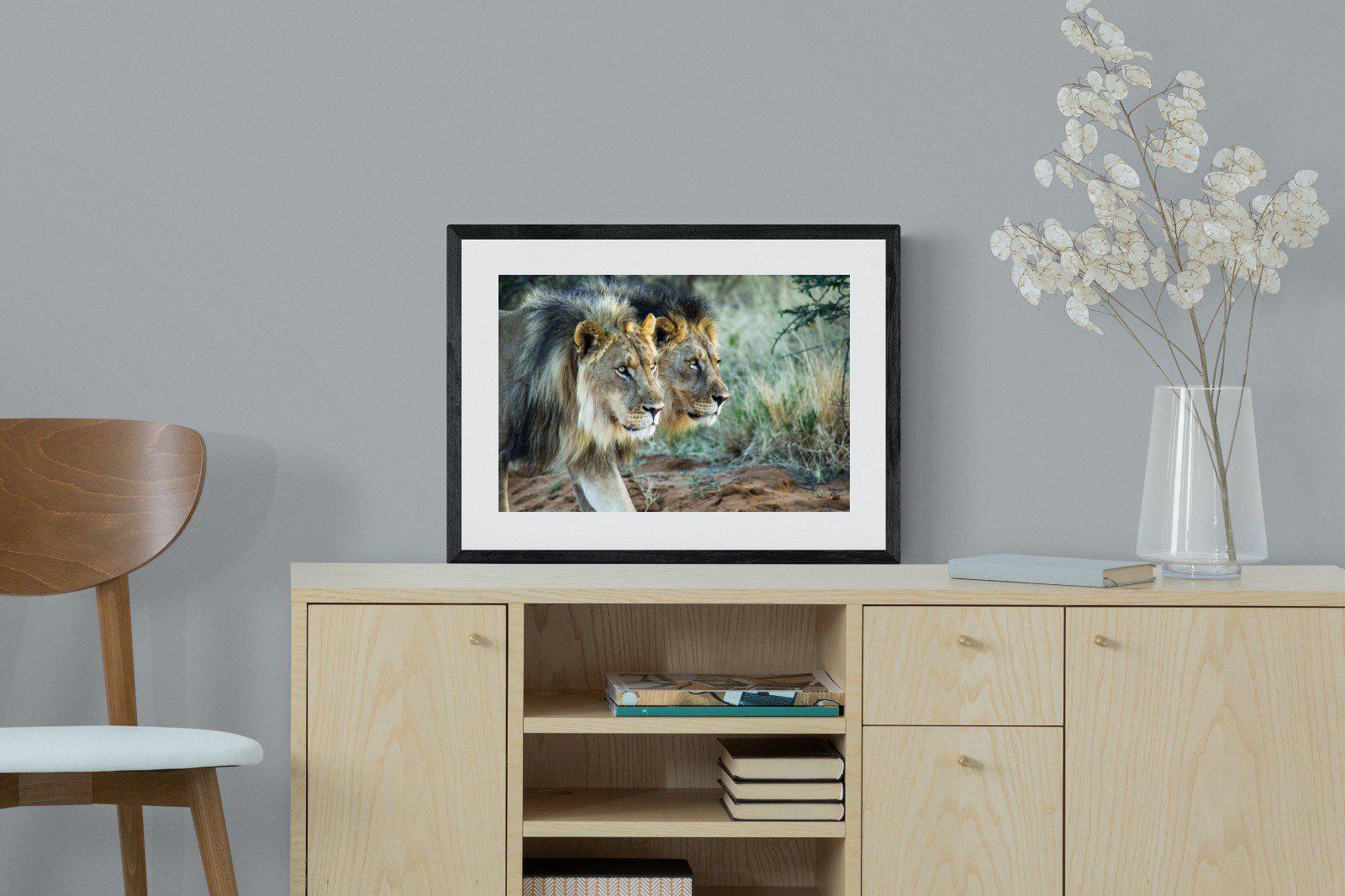 Brothers in Arms-Wall_Art-60 x 45cm-Framed Print-Black-Pixalot