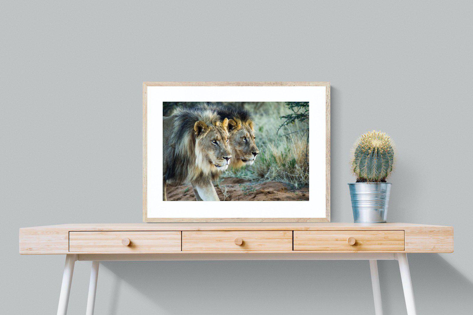 Brothers in Arms-Wall_Art-80 x 60cm-Framed Print-Wood-Pixalot