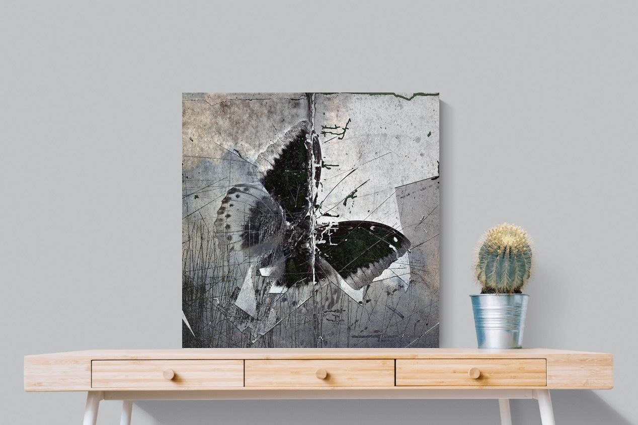 Butterfly Art-Wall_Art-80 x 80cm-Mounted Canvas-No Frame-Pixalot