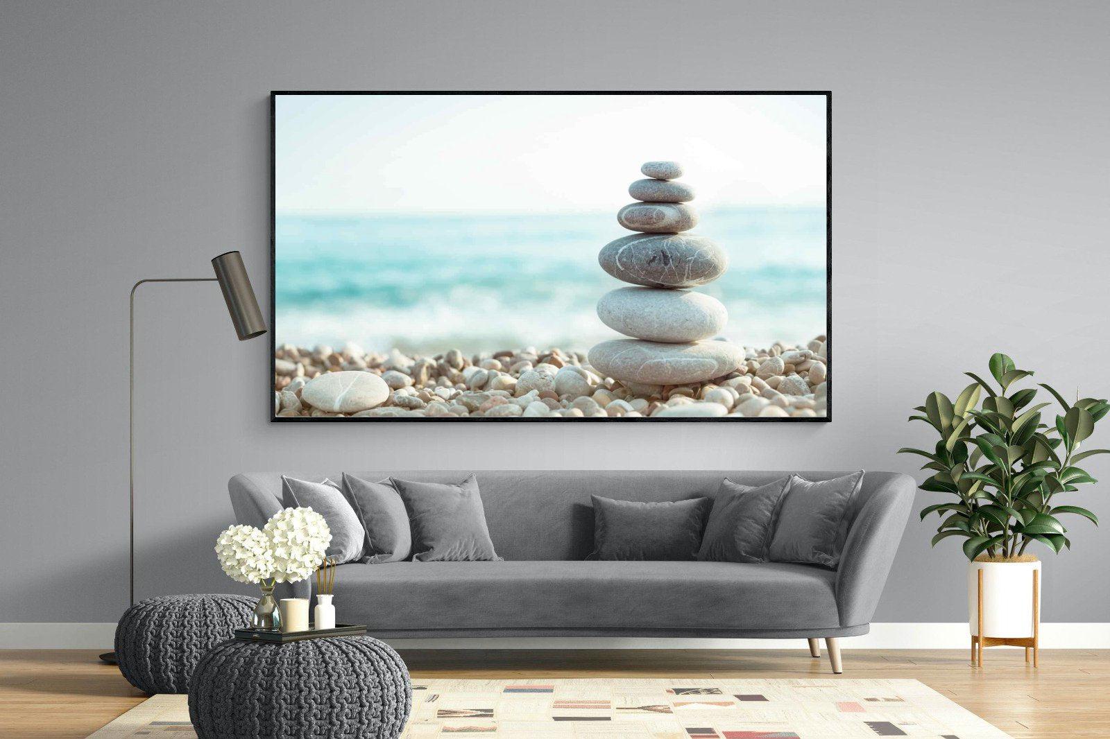 Calm-Wall_Art-220 x 130cm-Mounted Canvas-Black-Pixalot