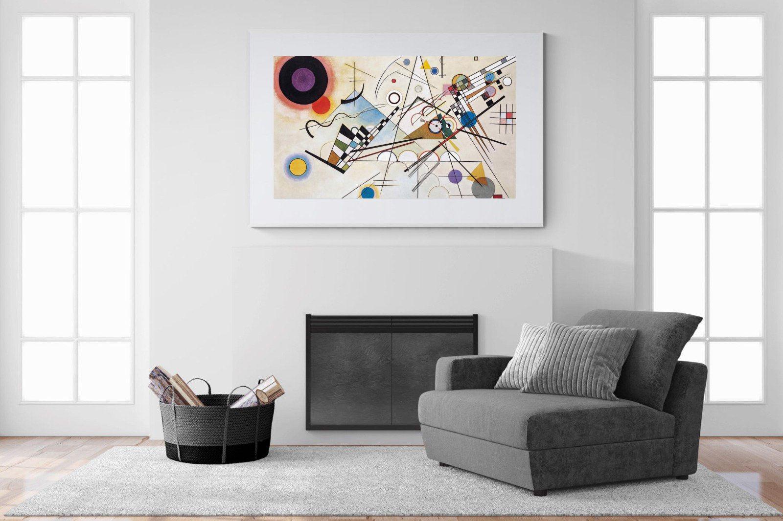 Composition VIII-Wall_Art-150 x 100cm-Framed Print-White-Pixalot