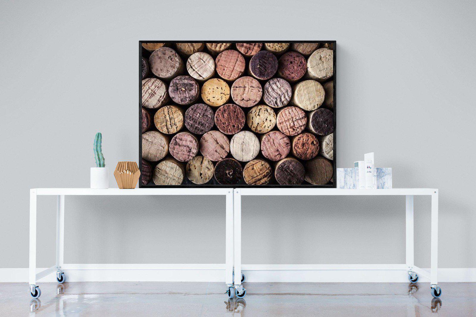 Corked-Wall_Art-120 x 90cm-Mounted Canvas-Black-Pixalot