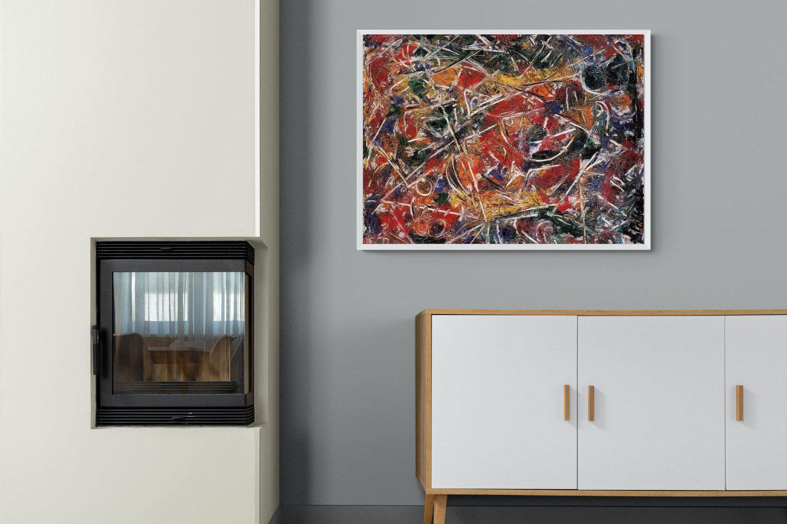 Croaking Movement-Wall_Art-100 x 75cm-Mounted Canvas-White-Pixalot