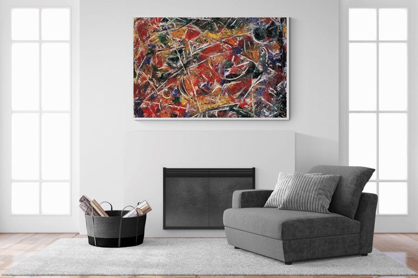 Croaking Movement-Wall_Art-150 x 100cm-Mounted Canvas-White-Pixalot
